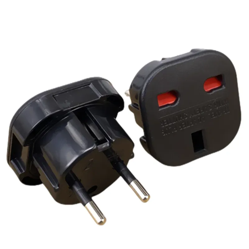 1 stücke EU Steckdose UK Zu EU Reise Stecker Adapter Elektrische Stecker Konverter Outlet Britischen UK AC Power Kabel ladegerät Buchse
