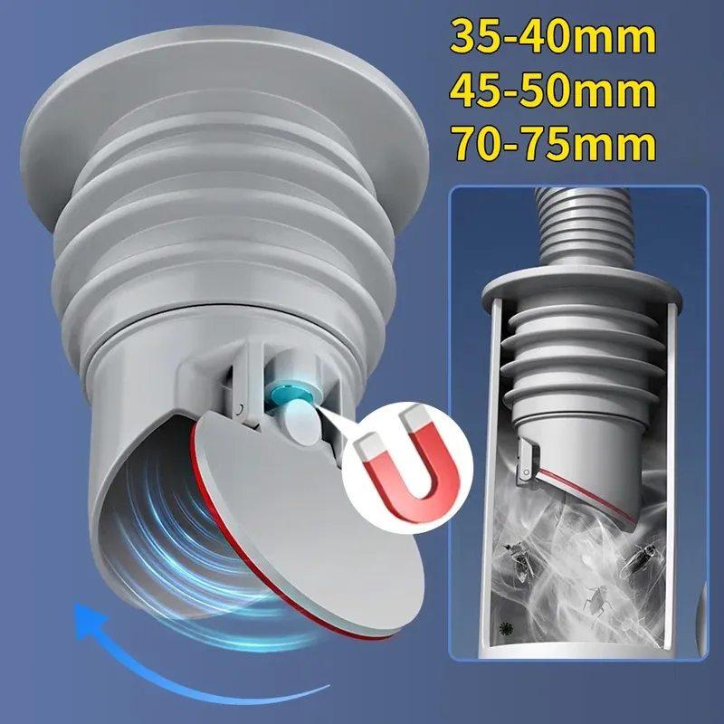 70-75mm Silikon Abflüsse Küche Waschbecken Stecker Kanalisation Rohr Dicht Ring Wasser Stecker Boden Ablauf Dusche Stopper bad Zubehör