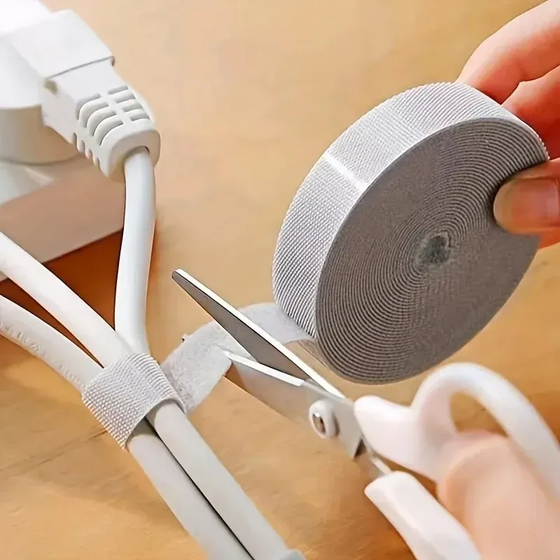 1/5M Kabel Organizer Kabel Management Draht Wickler Band Kopfhörer Maus Kabel Management Krawatten Schutz Für iPhone Xiaomi Samsung