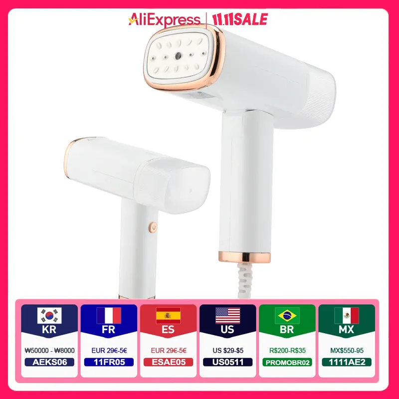 Tragbares Hand-Dampfbügeleisen, 1000 W, zusammenklappbar, Mini-Kleidungsstück, hängender Dampfgarer, zum Bügeln von Kleidung, Nass- und Trockenbügelmaschine für Zuhause und Reisen