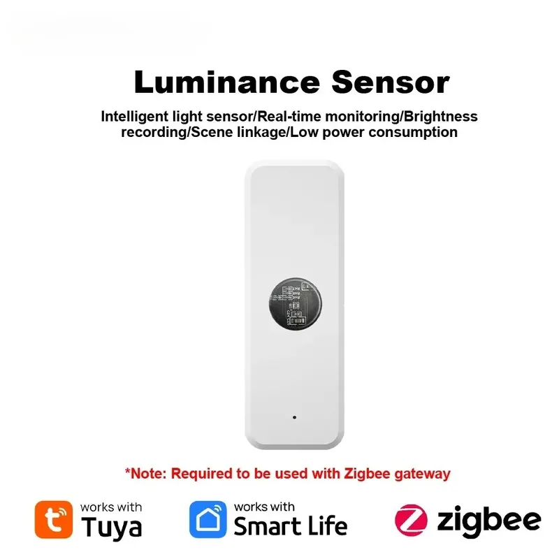 Tuya ZigBee Beleuchtungsstärke-Detektor Lichtsensor Helligkeitssensor für Hausautomation mit Smart Life Geräteverknüpfung