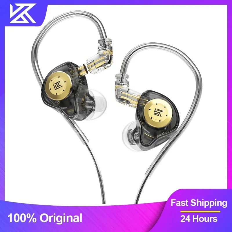 KZ EDX Pro Kopfhörer Dynamischer In-Ear-Monitor HiFi-Kopfhörer mit Kabel, Bass, Stereo, Spiel, Musik, Ohrstöpsel, Headset mit Geräuschunterdrückung
