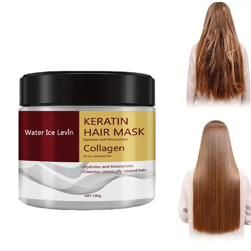 Kollagen-Keratin-Haarmaske, Dual Oil Control, Feuchtigkeitscreme, Spülung, weich, glatt, Frizz, beschädigte Reparatur, revitalisieren die Haarpflege