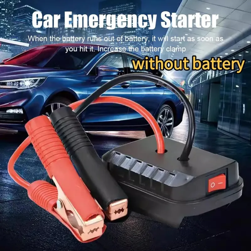 Auto Lithium-Batterie Konverter Ladegerät Clip Auto Zünder Starthilfe Für Makita Booster Kabel Adapter Notstrom DIY Werkzeuge