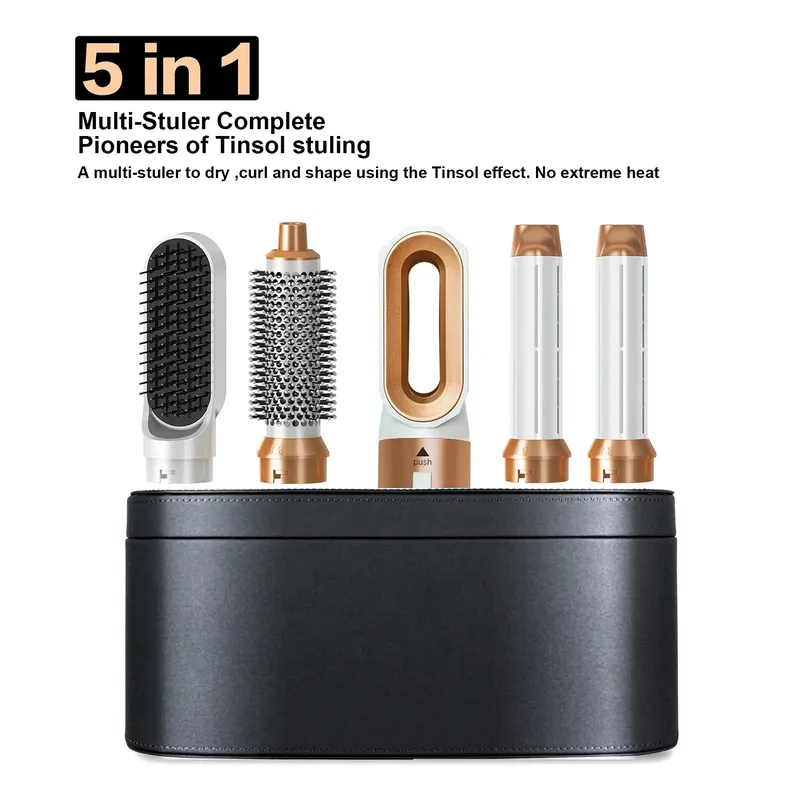 Professioneller 5-in-1-Haartrockner, Heißluftkamm, Lockenwickler für Dyson Airwrap Haartrockner, Styling-Werkzeug, Haarglätter, Friseurwerkzeug