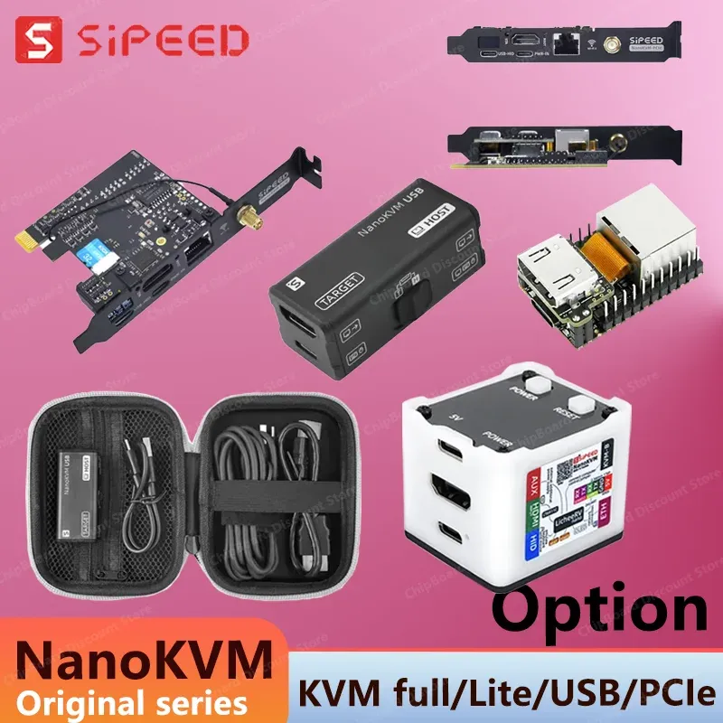 NanoKVM-Serie Sipeed Options Nano KVM-Lite/FULL/USB PCIe Nano RISC-V Mini Remote Power/OS-Steuerung für Raspberry Pi