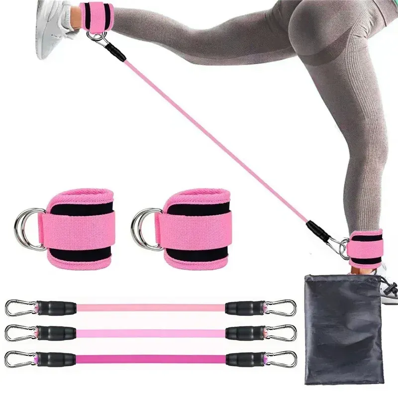 Knöchelriemen, Widerstandsbänder, Set, Fitness, Workout, Trainingsgeräte, Knöchelgewicht, Yoga, elastisches Fitnessband für Fitnessstudio, Mann und Frau