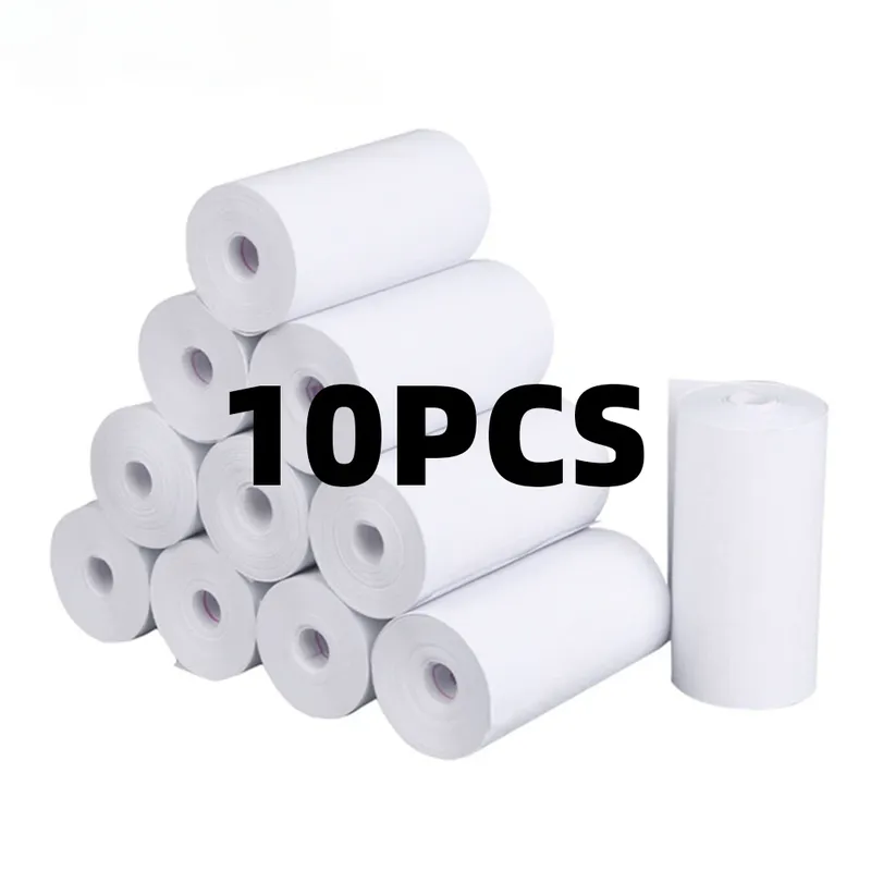 10 Rollen 57x25 MM Thermopapier Weiß Kinder Kamera Instant Print Kinder Kamera Druckpapier Ersatz Zubehör Teile