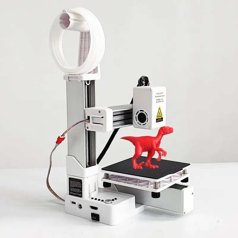 EasyThreed 3D-Drucker-Eingangsbereich, kompatibel mit PLA, TPU, 1,75 mm Filament, inklusive Netzteil.