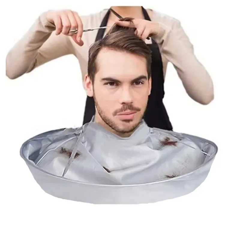 DIY Erwachsene Friseur Umhang Regenschirm Umhang Friseur Rasierumhang Rasiertuch Friseurschürze Reinigung und Schutz