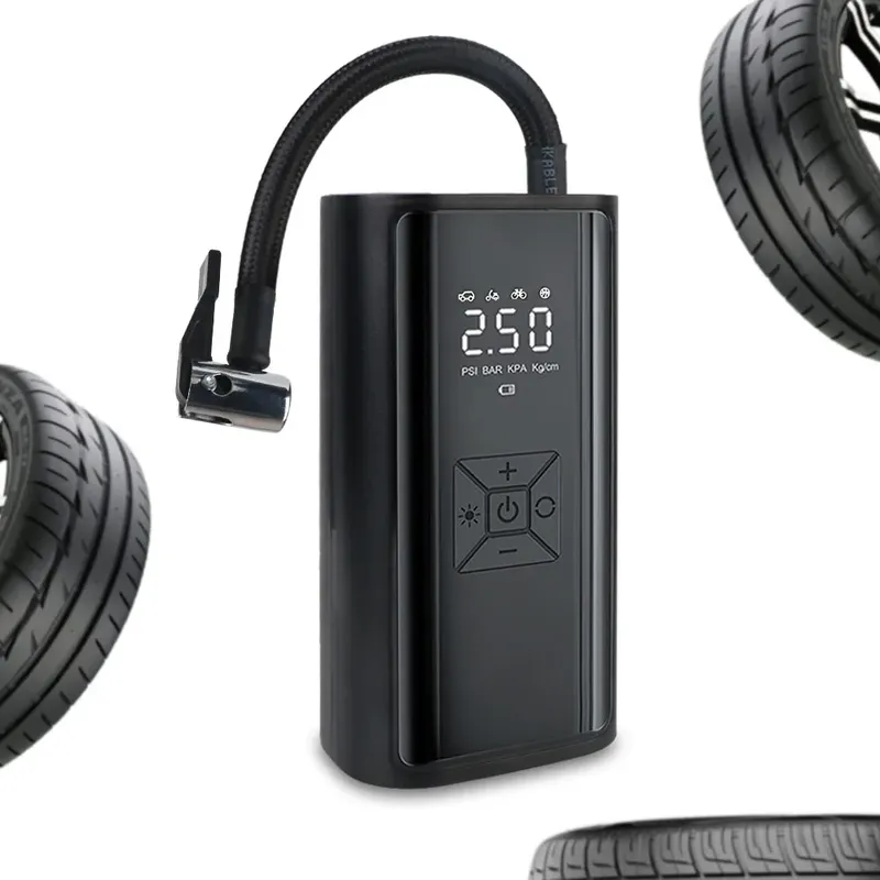 Mit LED-Licht digitale LCD-Anzeige tragbare Reifendruck messer Reifen füller Luft kompressor 150psi 120w Luftpumpe drahtlos