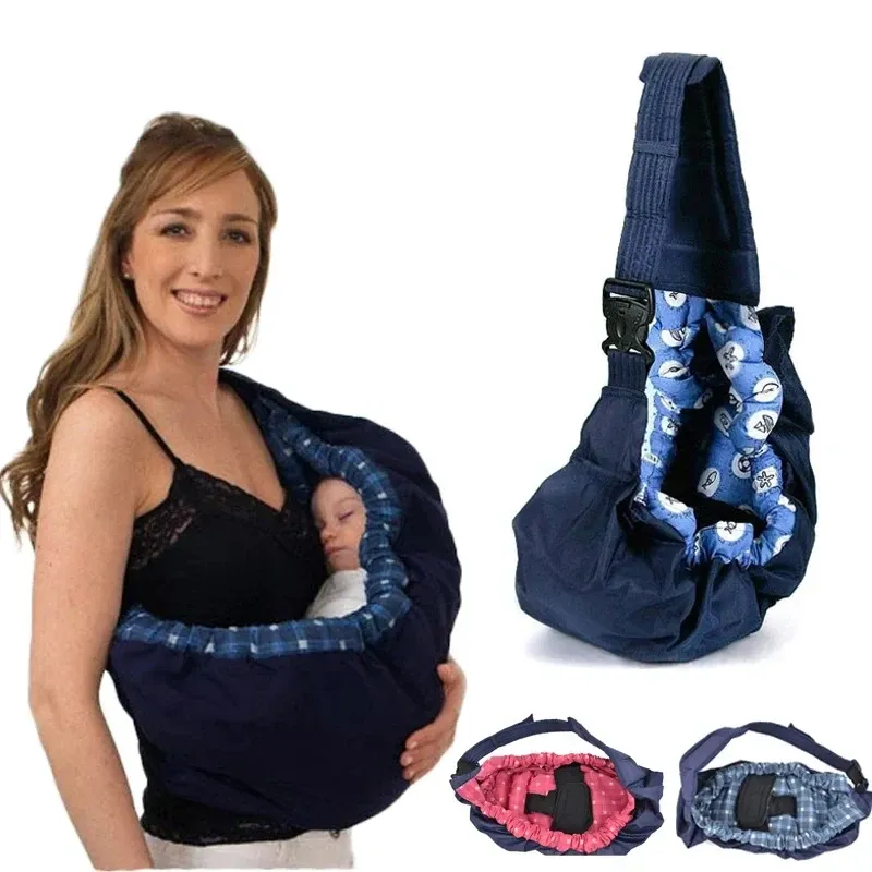 Babytrage Swaddle Sling Säuglingspflege Papoose Beutel Front Carry Wrap Gürtel Neugeborenen Druck Baumwolle Stillen Fütterung Tragetasche