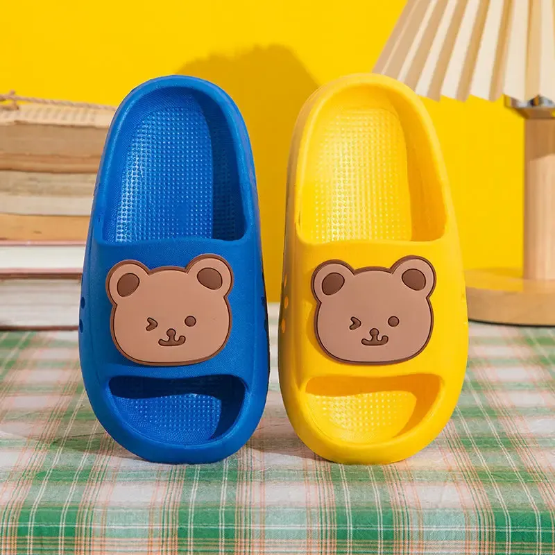 EVA-Kinderhausschuhe, niedliche Cartoon-Bohnenschuhe für Jungen und Mädchen, mittlere und große Eltern-Kind-Sommersandalen für Kinder