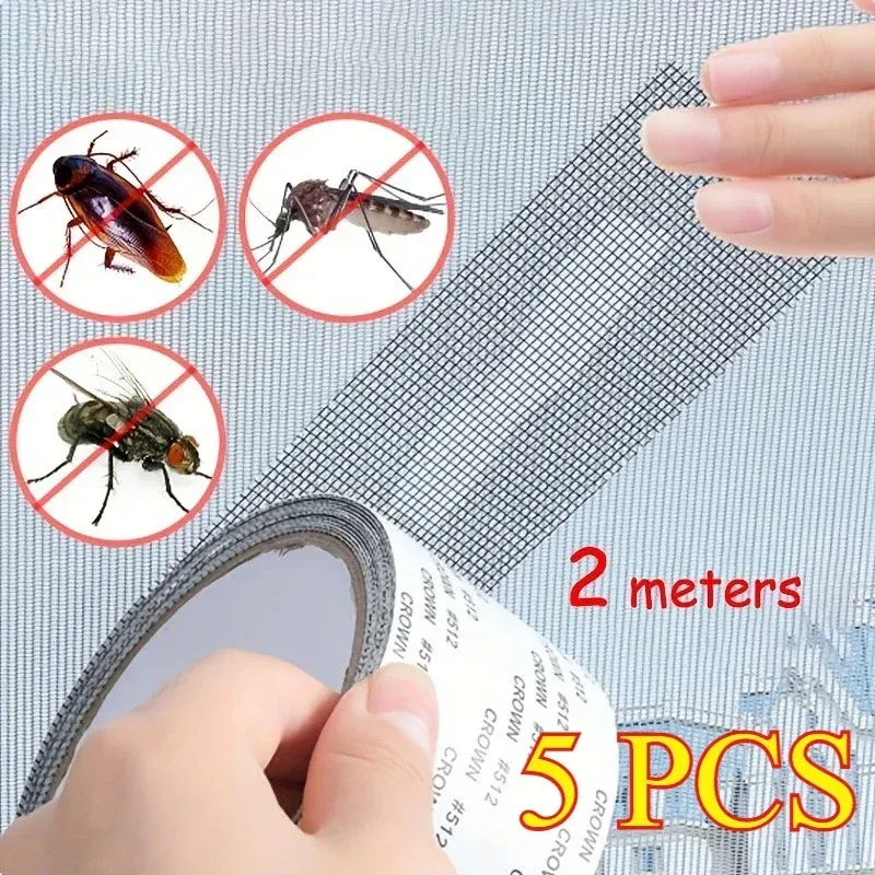 1 Stück, einfach anzubringendes, wasserdichtes Reparaturband für Fenstergitter – halten Sie Mücken mit unserem Anti-Insekten- und selbstklebenden Netzpflaster aus