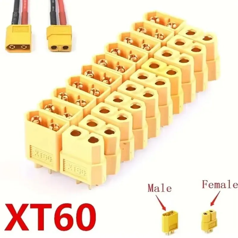 5 Paar XT60-Stecker XT60 männlich weiblich Rundstecker Netzstecker für RC Lipo Batteriemotor XT60 Drohnenanschlüsse