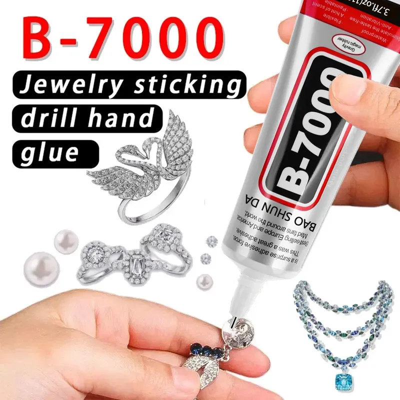 B7000 transparenter Kleber, mit Präzisionsspitze, Strasskleber, Strass-Kunsthandwerk, Schmuckkleber, Schmuckkleber, Schmuckprozess-Make-up