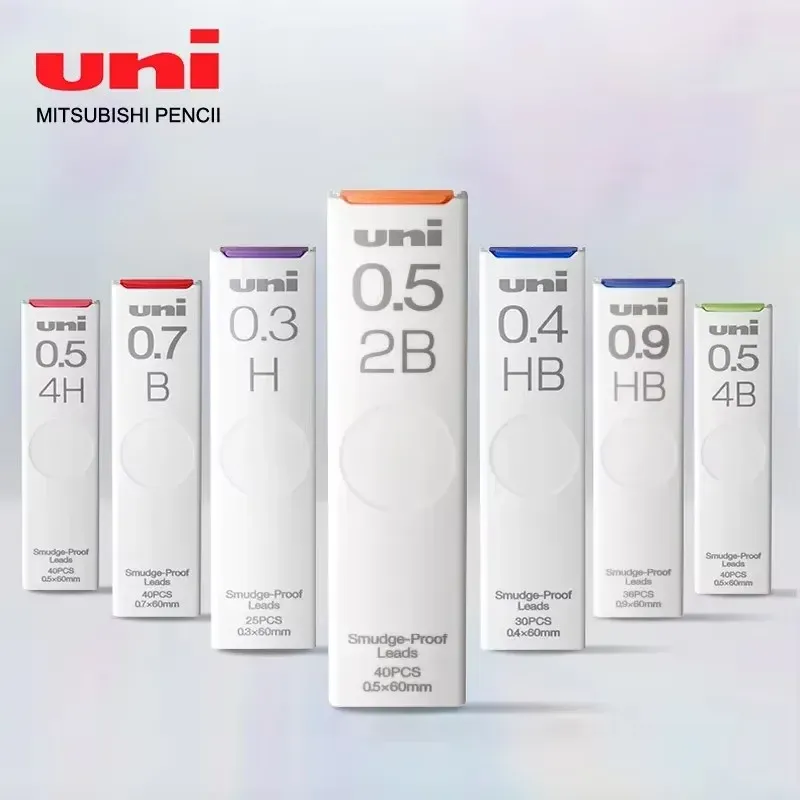1 Stück Japan UNI UL-S Druckbleistift Blei-Kern Antifouling verdickt schwarz unzerbrechlich Student Bleistiftmine 0,3/0,5/0,7 mm