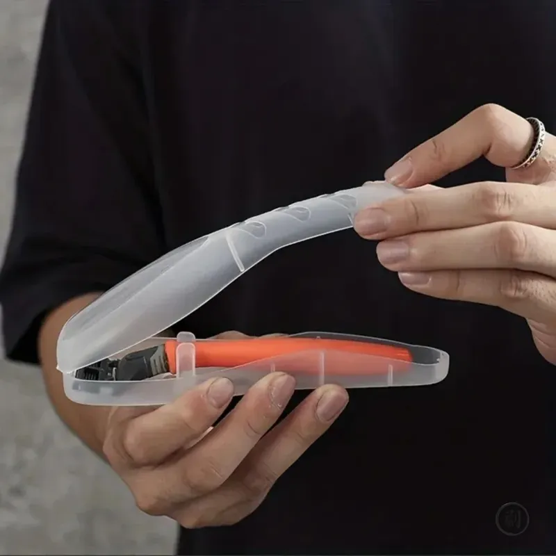 Rasierer Reise Lagerung Box Transparent Staubdicht Tragetasche Patrone Box Für Gillette Razor Männer Täglichen Liefert Organizer
