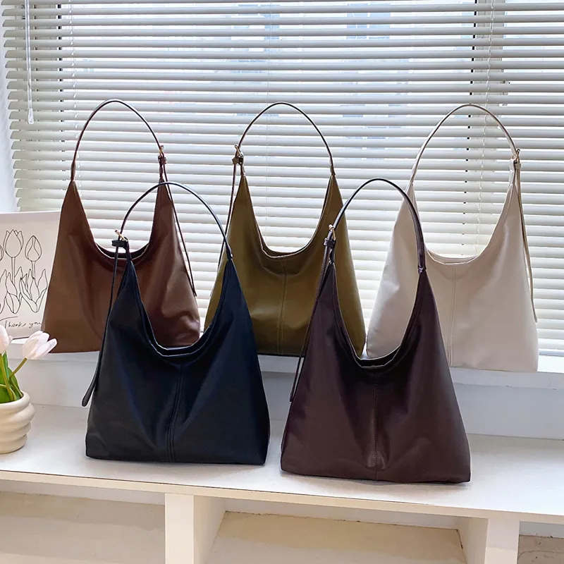 Neue Einkaufstasche Hand Frachtbrief Schulter Damentasche Retro einfache große Tasche Einkaufstasche