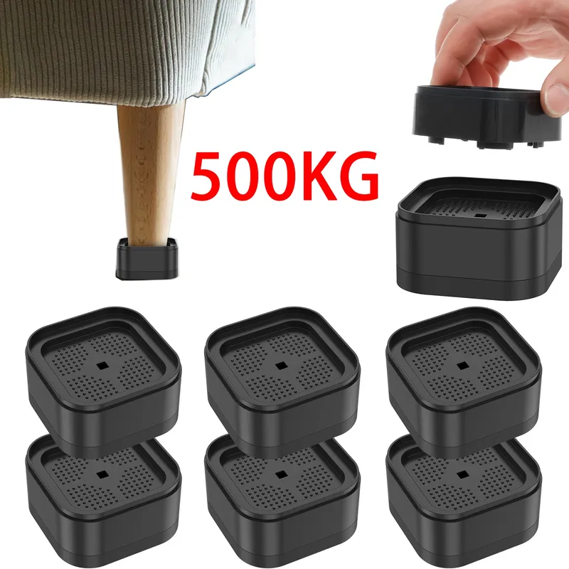 8/16 Pcs Möbel Riser Heavy Duty Bett Stuhl Tisch Erhöhung Fuß Pad Nicht-slip Boden Protecto Möbel Füße bein Lift