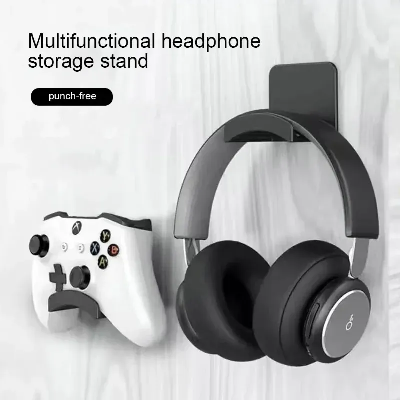 Universal Kopfhörer Ständer Adhensive Kunststoff Wand Halterung Aufhänger Unter Schreibtisch Headset Rack Halter Unterstützung für Gaming Kopfhörer Halterung