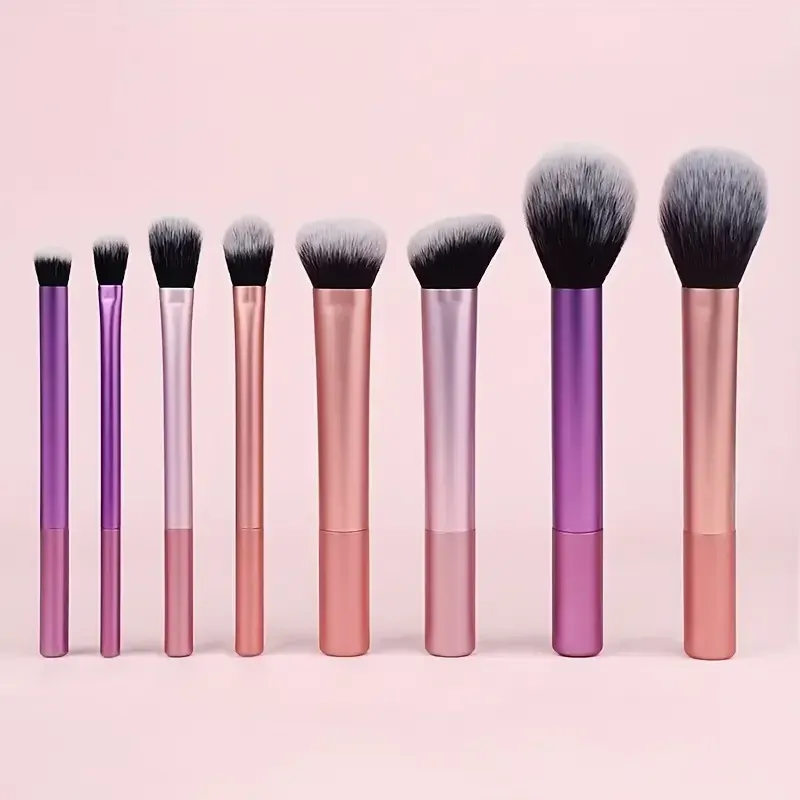 8-teiliges Make-up-Pinsel-Set, weiches synthetisches Haar, Make-up-Pinsel, Foundation, Rouge, Lidschatten, kosmetische Make-up-Tools
