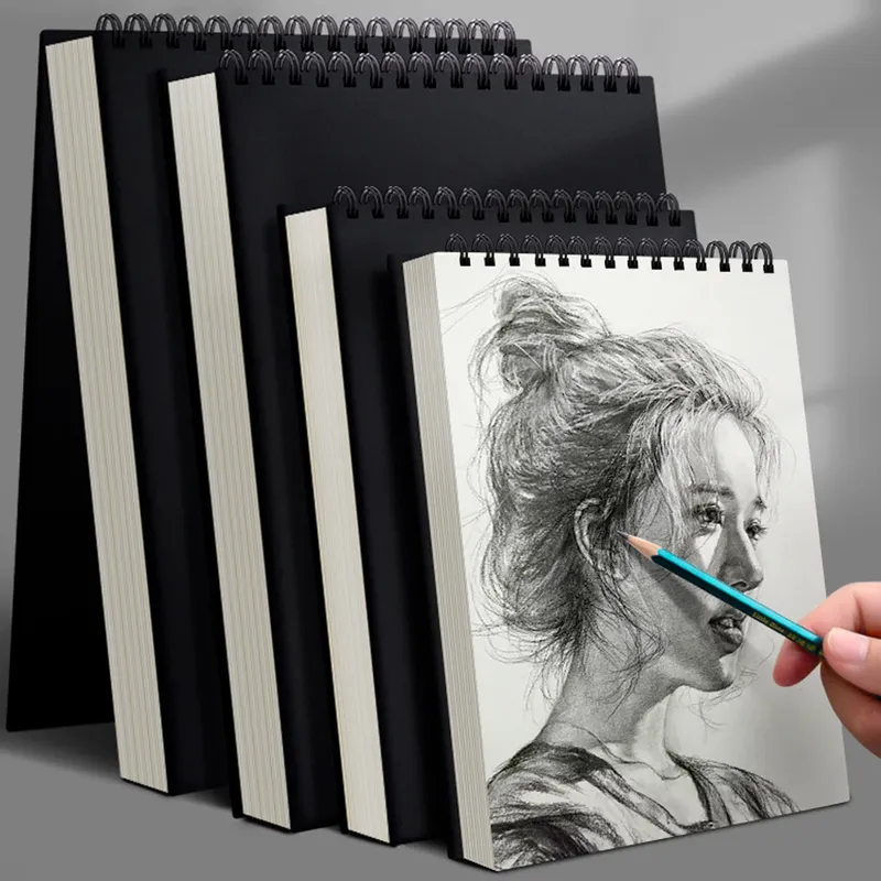 1 Packung mit 30 Blättern, Skizzenbuch, skizzenblock mit Spiralbindung oben, säurefreies Kunst-Skizzenbuch, künstlerisches Zeichnen, Malen, Schreibpapier für