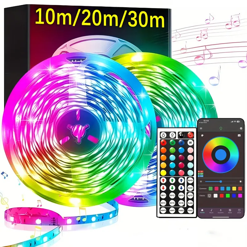 5V USB-LED-Streifenlichter 5m 10m 20m 30m LED-Raumlicht Flexibles Band Luces LED-Band für Zuhause, Zimmer, Schlafzimmer, Dekor, TV-Hintergrundbeleuchtung