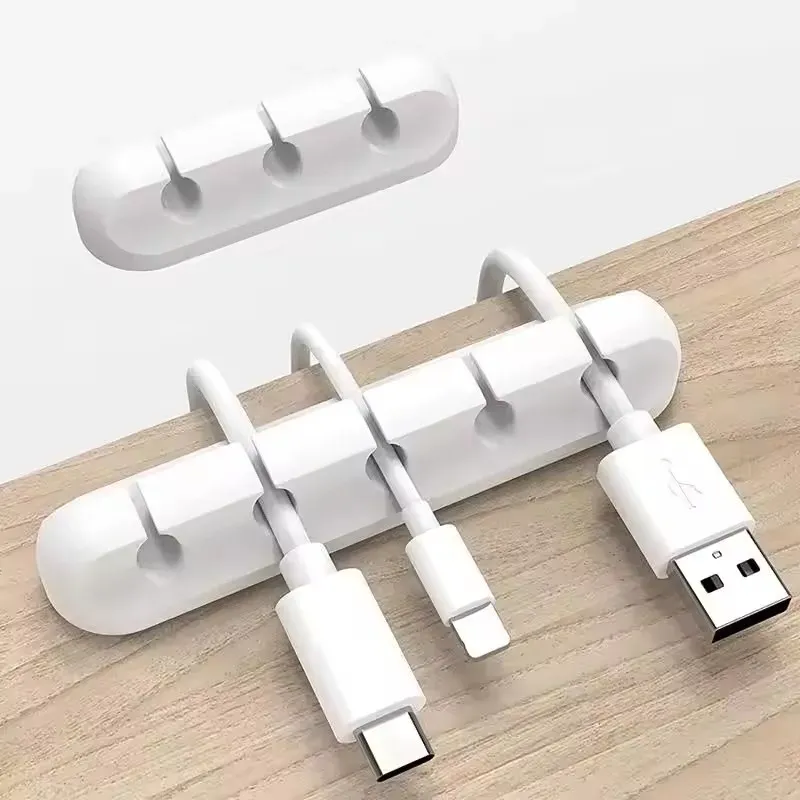Silikon USB Kabel Organizer USB Ladekabel Wickler Desktop Ordentlich Management Clips Kabel Halter Für Maus kopfhörer Zubehör