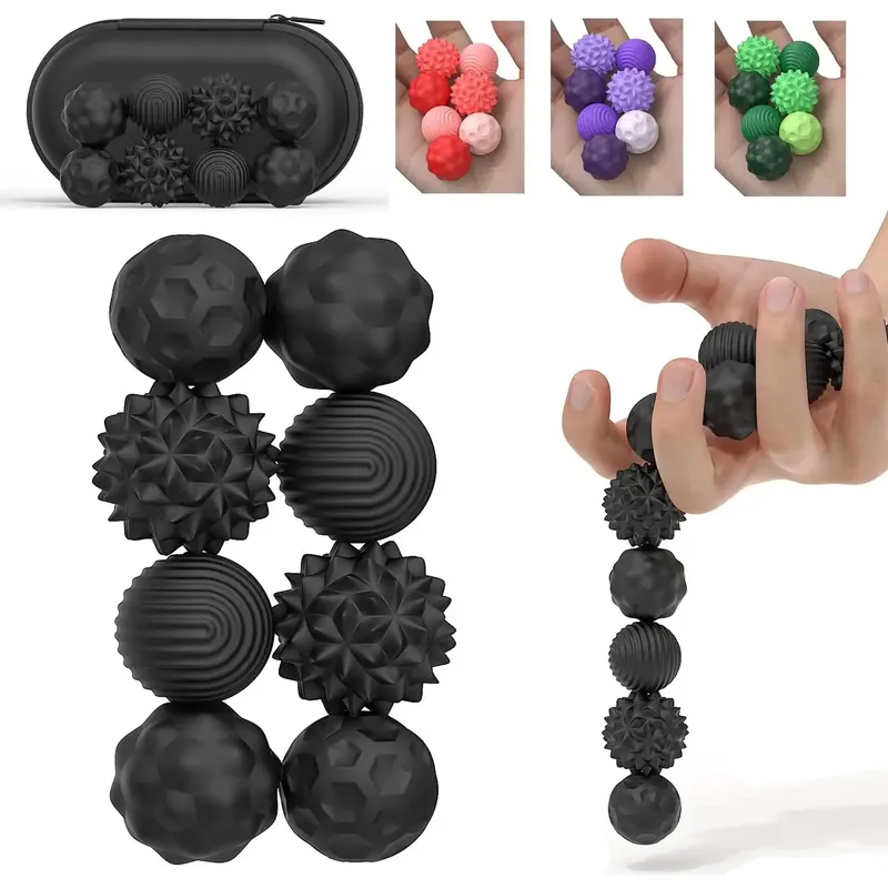 Silikon Magnetische Sinnesbälle Zappelspielzeug Sorgenbälle Autismus Beruhigendes Zappelspielzeug Kind Erwachsene Angstlinderung Stress Sensorisches Spielzeug