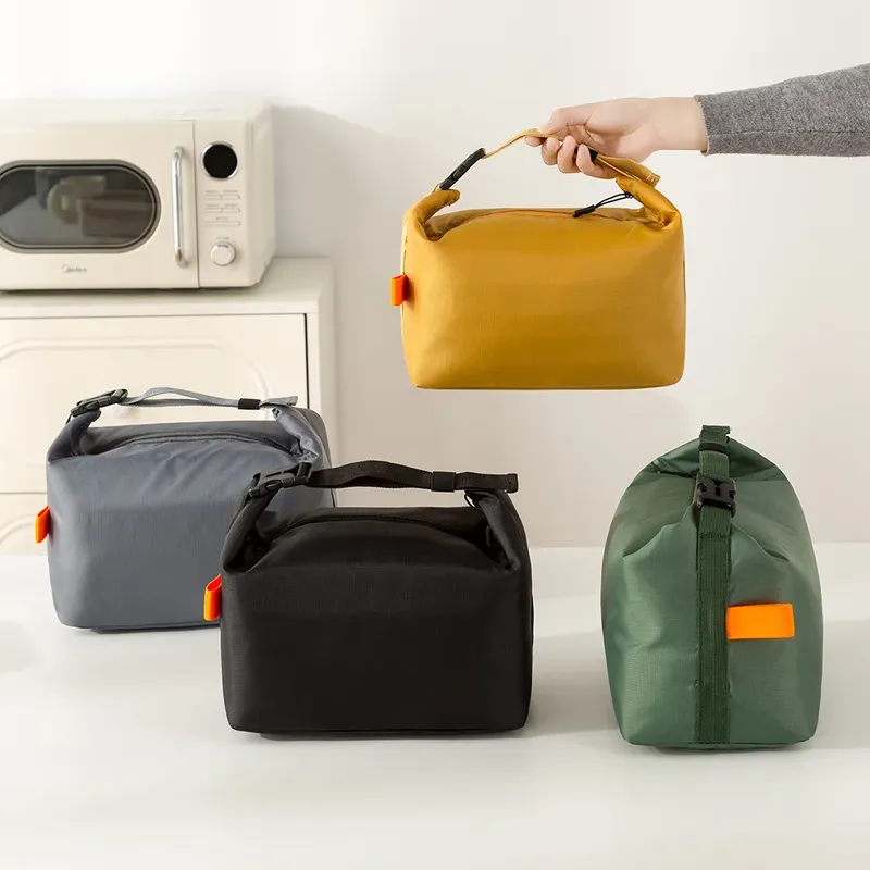 1 stücke Mittagessen Pack Isolierte Bento Tasche Aluminium Folie Lunchbox Eis Tasche Tragbare Abendessen Picknick Lebensmittel Lagerung Handtasche