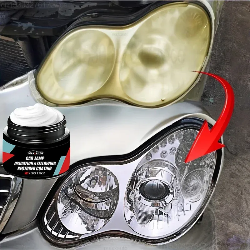 Polierset zur Wiederherstellung der Autoscheinwerfer – Reparaturpaste für Kratzerentferner und Oxidationsreiniger für die Scheinwerfermontage