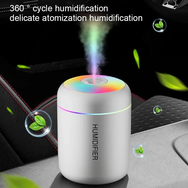 HOMEFISHMini Luftbefeuchter USB Aroma Diffusor Ätherisches Öl Reiniger Kühlen Nebel Sprayer Hause SchlafzimmerLED Desktop humidificador