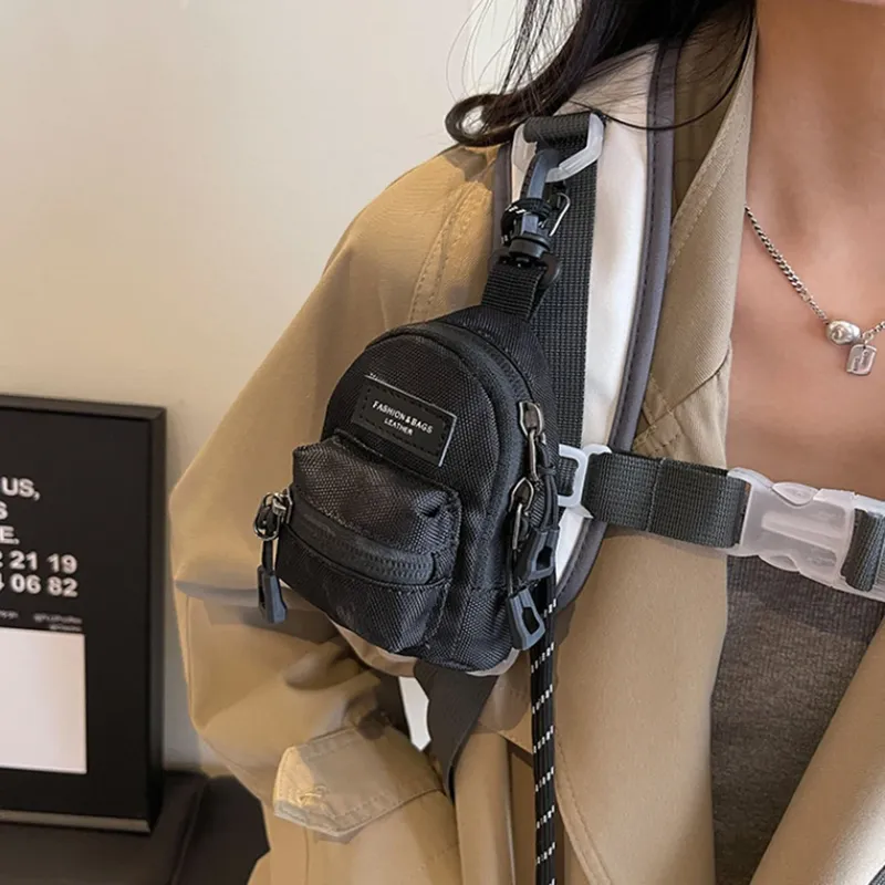 Modische Outdoor-Geldbörse im koreanischen Stil, exquisite Damen-Einzelschultertasche, Reise-Kopfhörer, Aufbewahrungs-Geldbörse, 1 Set