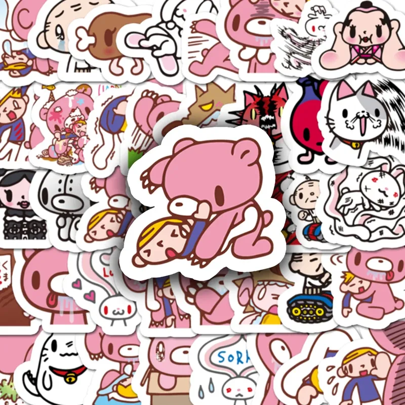 40 Stück Cartoon Gloomy Bear & CHAX ALLSTARS Aufkleber Aufkleber für Laptop Kühlschrank Notebook Tagebuch Lustige Dekoration Aufkleber Kinderspielzeug