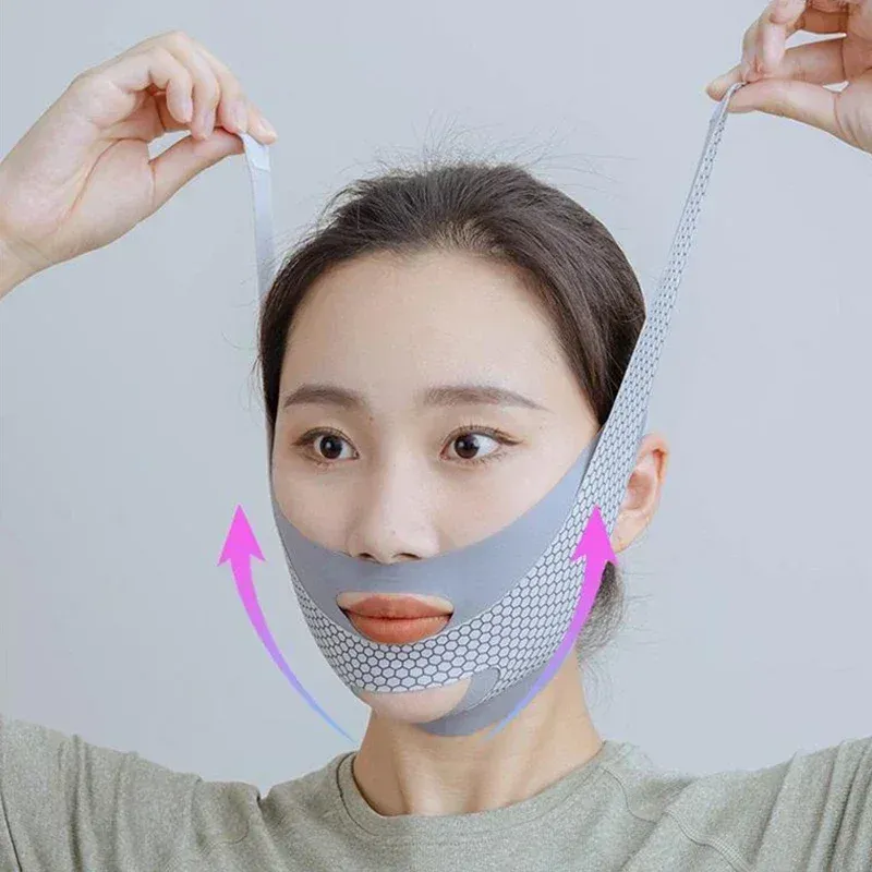 Schlaf Gesicht V Shaper Abnehmen Gesichtsverband Doppelkinn Reduzierer Facelift Massage Ausdünnungsband für bequemen Gebrauch