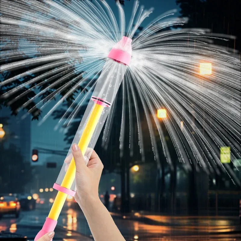 Feuerwerks-Wasserpistolen-Spielzeug für Kinder – ausziehbare Sprühkanone, perfekte Überraschungs-Requisiten für den Sommerwasserkampf und Driften