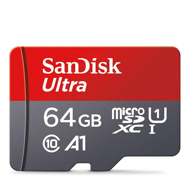 100 % Original Sandisk Micro SD-Karte, 64 GB, Class10 Flash-TF-Karte, 64 GB Speicherkarte, 64 GB Memoria-Disk für Smartphone und Tablet-PC