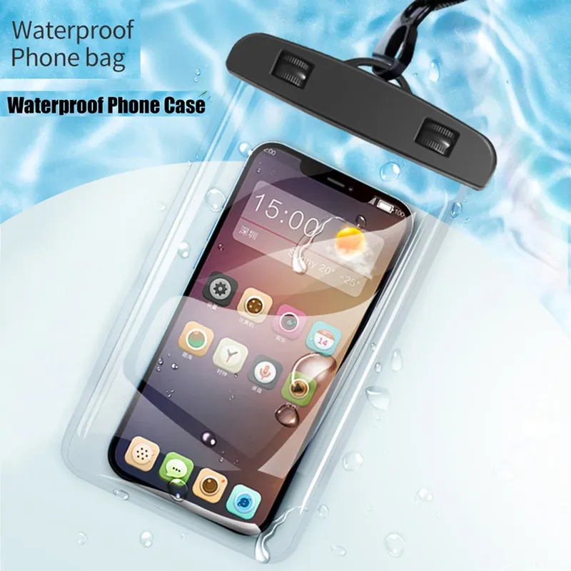 Wasserdichte Handyhülle zum Schwimmen, wasserdichte Tasche, universelle Unterwasser-Telefon-Schutzhülle für iPhone 11, 12, 13, 14, 15, 16 Pro