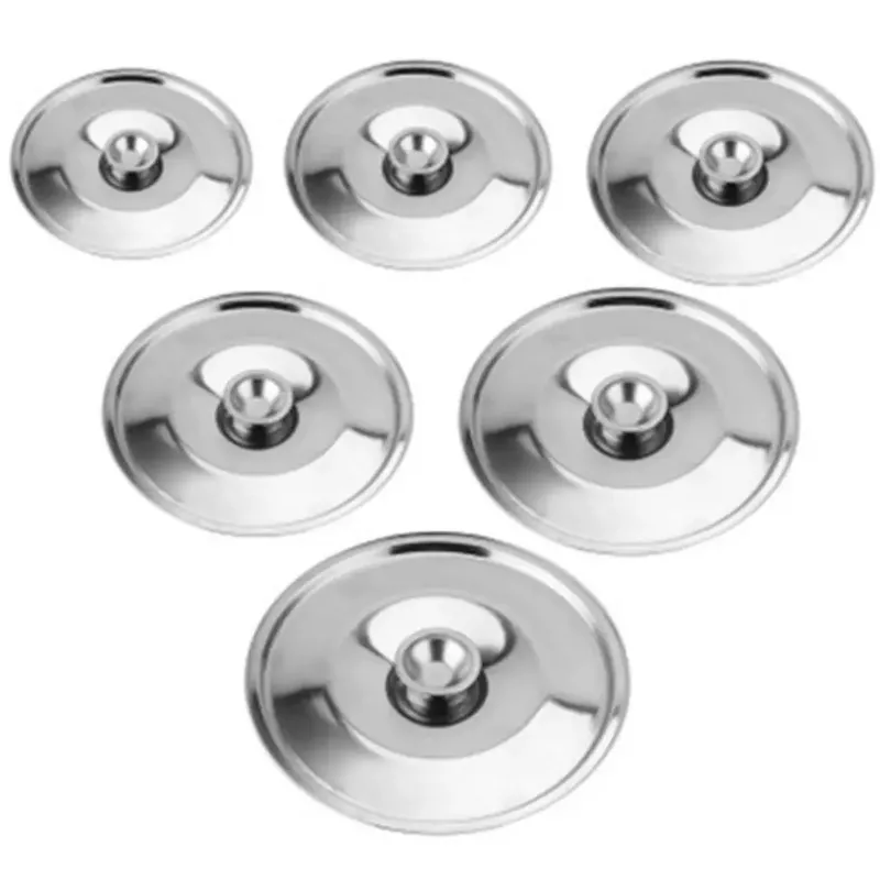 10-24 cm Universal Küche Lebensmittel Deckel Runde Topf Deckel Verdicken Edelstahl Topf Abdeckung Ersatz Küche Liefert