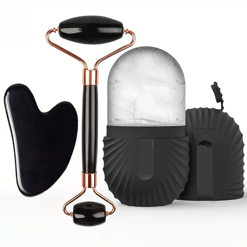 1/2/3 Stück Ice Face Roller Gesichtspflege Ice Roller Set, Gesichtsroller GuaSha FaceTool Set, Gesichtsmassage Roller Lifting Contouring