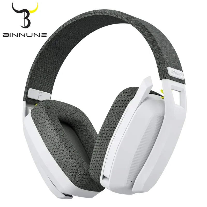 BINNUNE BW06 Bluetooth-Headsets Gamer mit Mikrofon für PS5 PS4 PC Mac Playstation Wireless 2,4 GHz Gaming-Kopfhörer mit Mikrofon