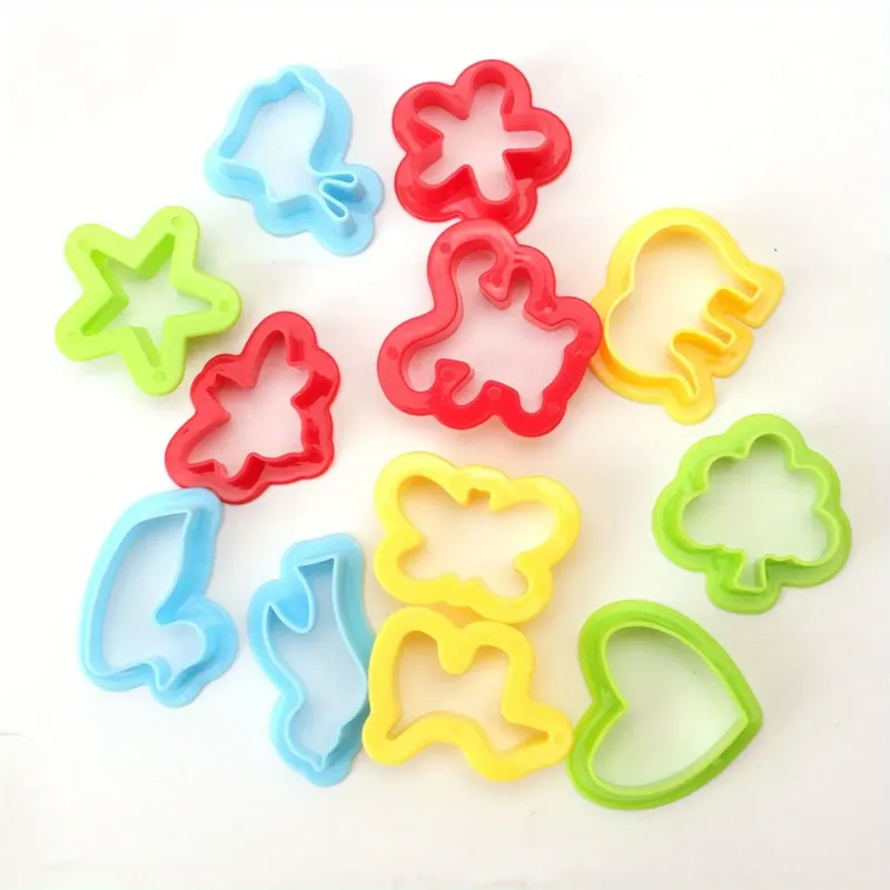 12-teiliges Tonwerkzeug-Set, weiche Keramikform, DIY-Tonschneider, Ton, Polymer, geometrische Form, mehrere Farben erhältlich.