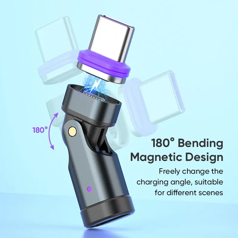 240 W magnetischer USB-C-Adapter – Schnelllade-Konverterkabel vom Typ C für MacBook/Xiaomi