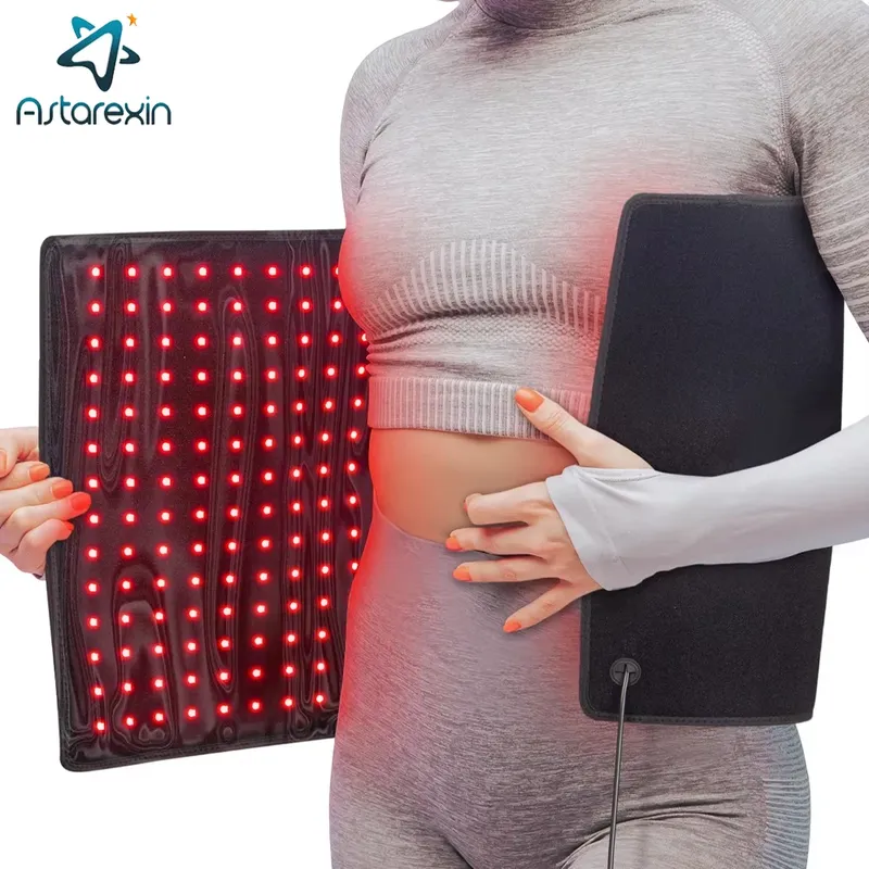 406 stücke Leds Rot Licht Heizung Größere Größe Pad 660nm Taille Zurück Schulter Muskel Schmerzen Yoga matte Relief Entspannen infrarot Licht 850nm
