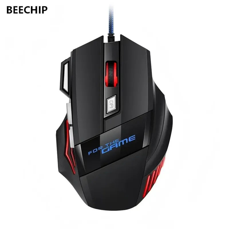 1 PC Neue Hyperspeed USB Gaming Maus RGB Hintergrundbeleuchtung Ergonomische Spiel Mäuse 7D Esports Wired Maus für Laptop PC Gamer