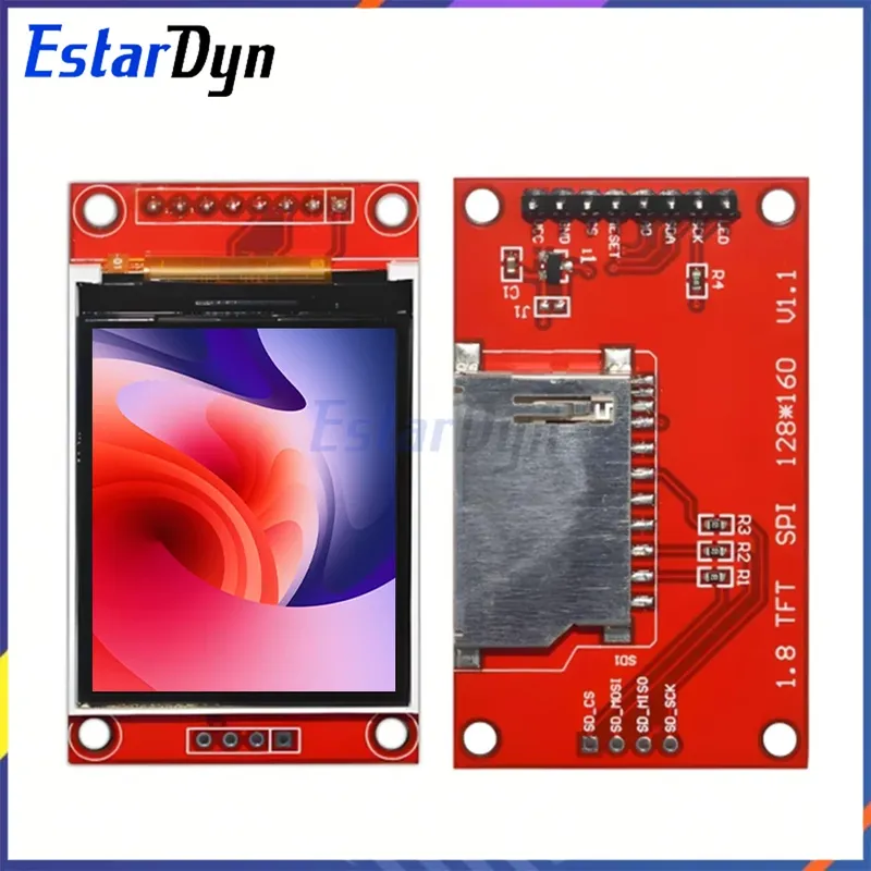 1,8" ST7735S TFT LCD Display 128x160 SPI 3,3V/5V für Arduino Raspberry Pi ESP32 MicroPython Smart Home IoT