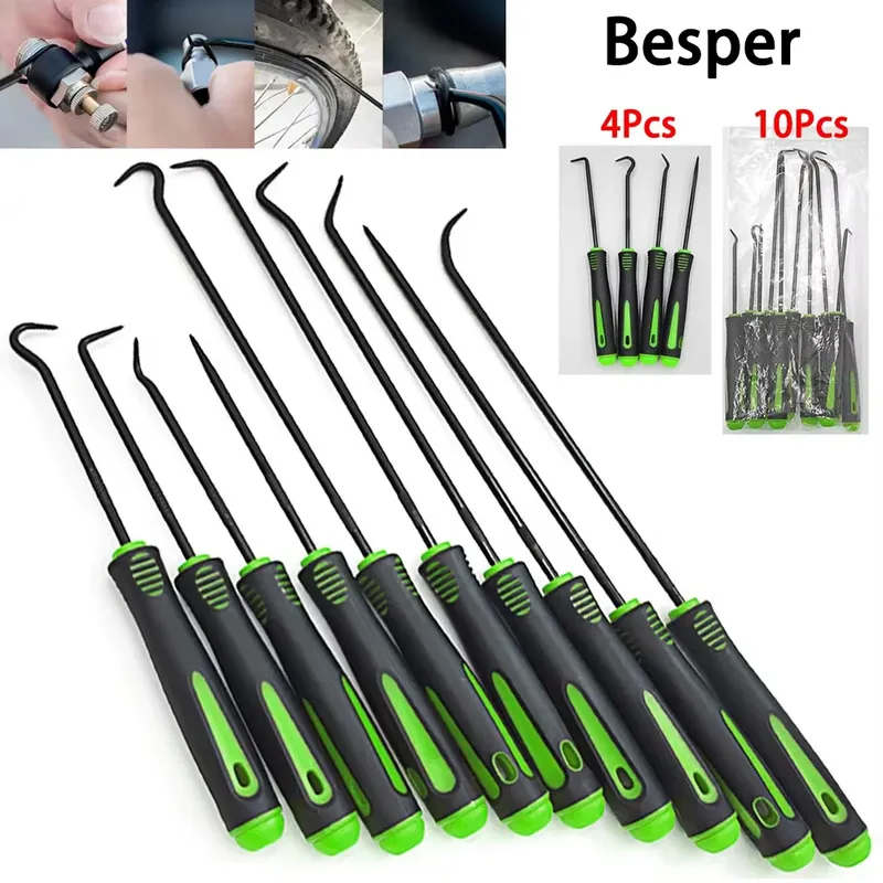 10/4 Stück Präzisions-Pick- und Haken-Set, Auto-Auto-Öldichtung/O-Ring-Dichtung, Dichtung, Pick, Mini-Präzisionshaken, professioneller Abzieher-Entferner
