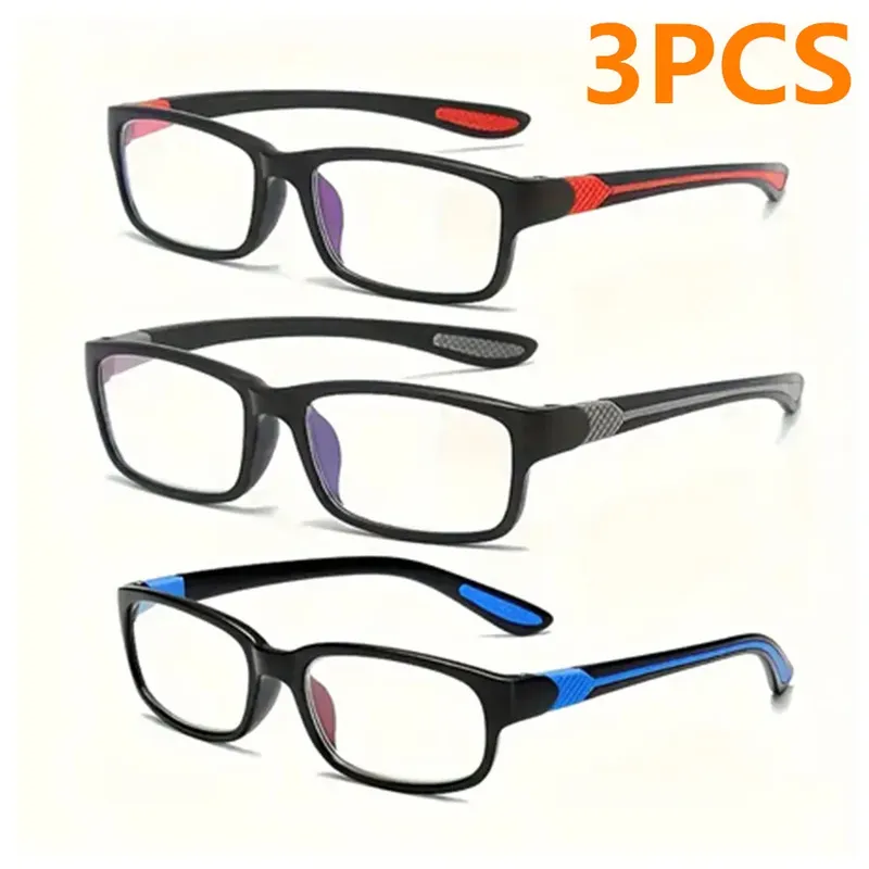 3/1 Stück Sport-Lesebrille für Herren und Damen – bequeme, stilvolle Presbyopie-Lesebrille mit Polycarbonat-Gläsern, Großhandel