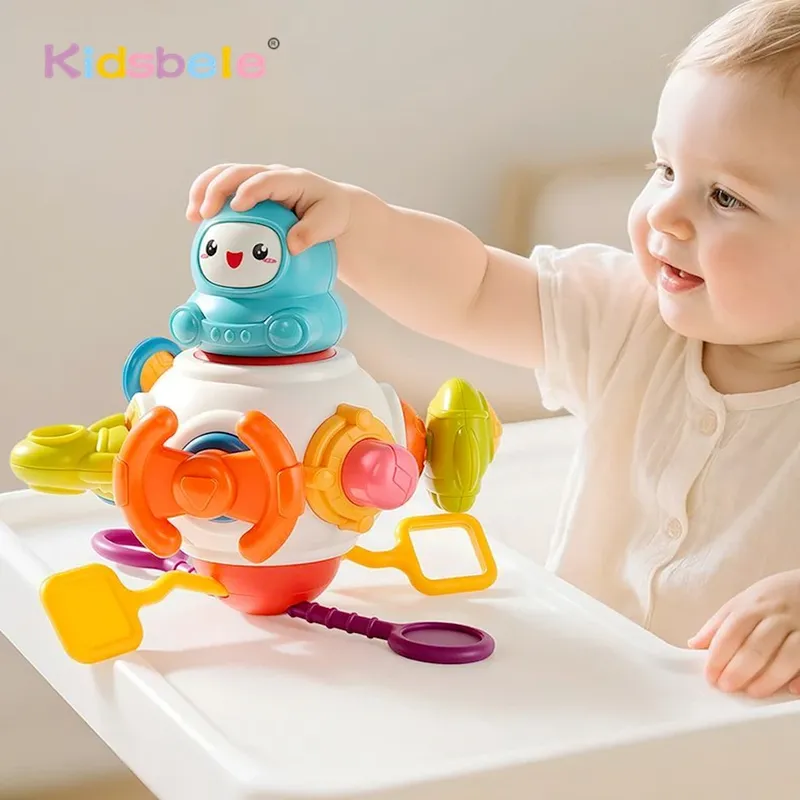 Montessori sensorisches Spielzeug, Baby-Griffball für Jungen, Mädchen, Kleinkind, Geschenk, 6, 9, 10, 12 Monate, 8-in-1, beschäftigter Würfel, pädagogisches Lernen, Zappelspielzeug